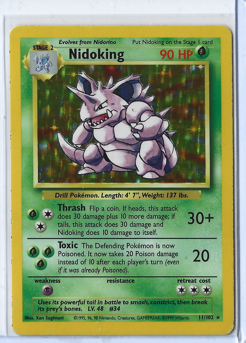 Unlimited Base Set 11-102 Nidoking
