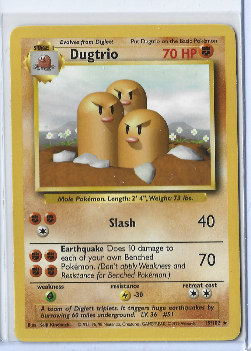 Unlimited Base Set 19-102 Dugtrio