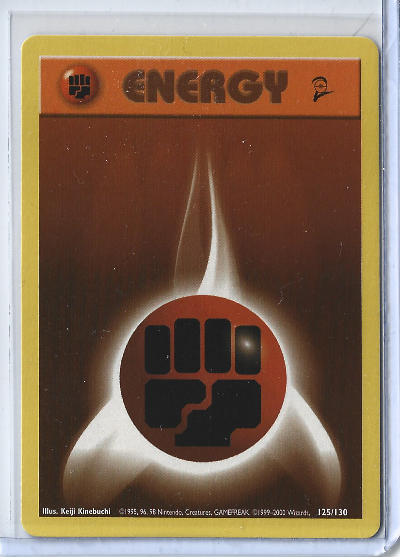 Base Set 2 125-130 Energy - Fighting Energy