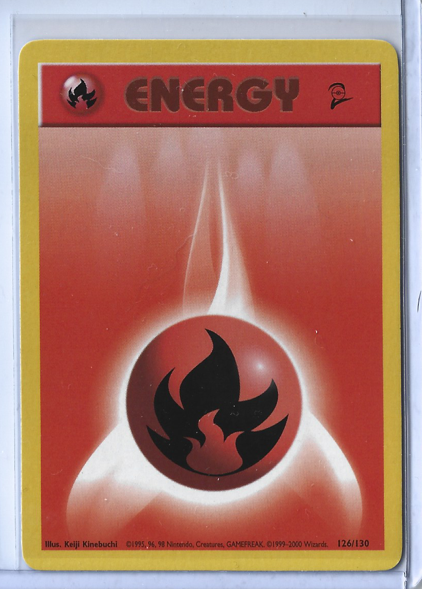 Base Set 2 126-130 Energy - Fire Energy