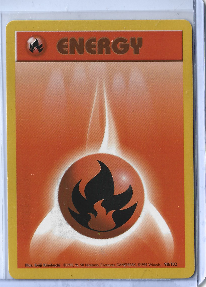 Base Set 2 126-130 Energy - Fire Energy