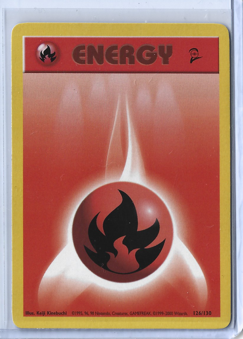 Base Set 2 126-130 Energy - Fire Energy