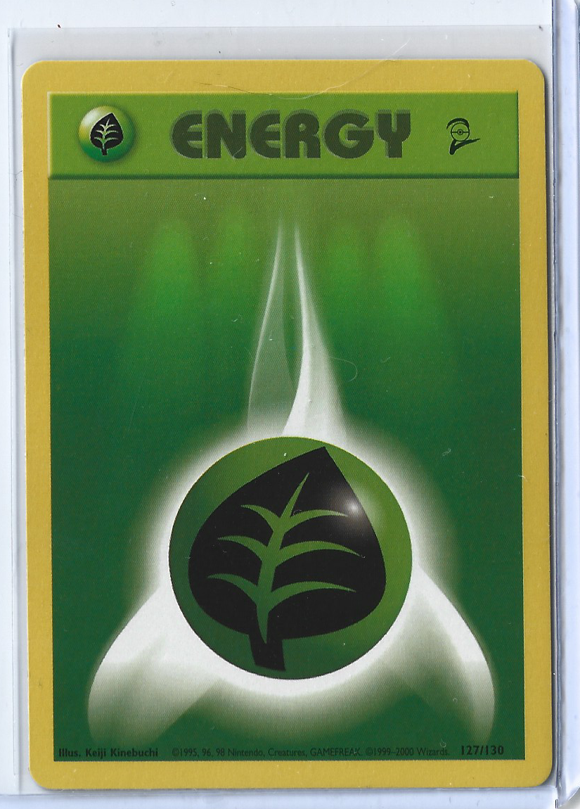 Base Set 2 127-130 Energy - Grass Energy