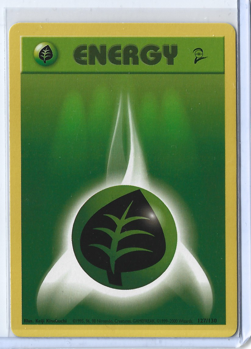 Base Set 2 127-130 Energy - Grass Energy