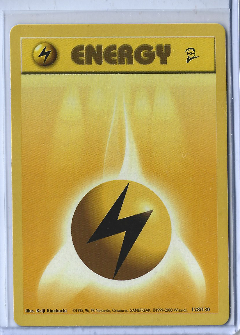 Base Set 2 128-130 Energy - Lightning Energy