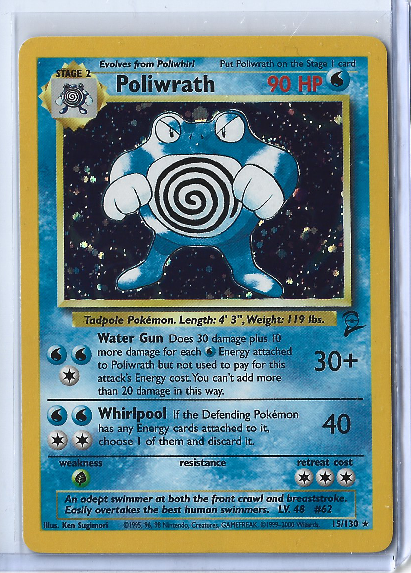 Base Set 2 15-130 Poliwrath