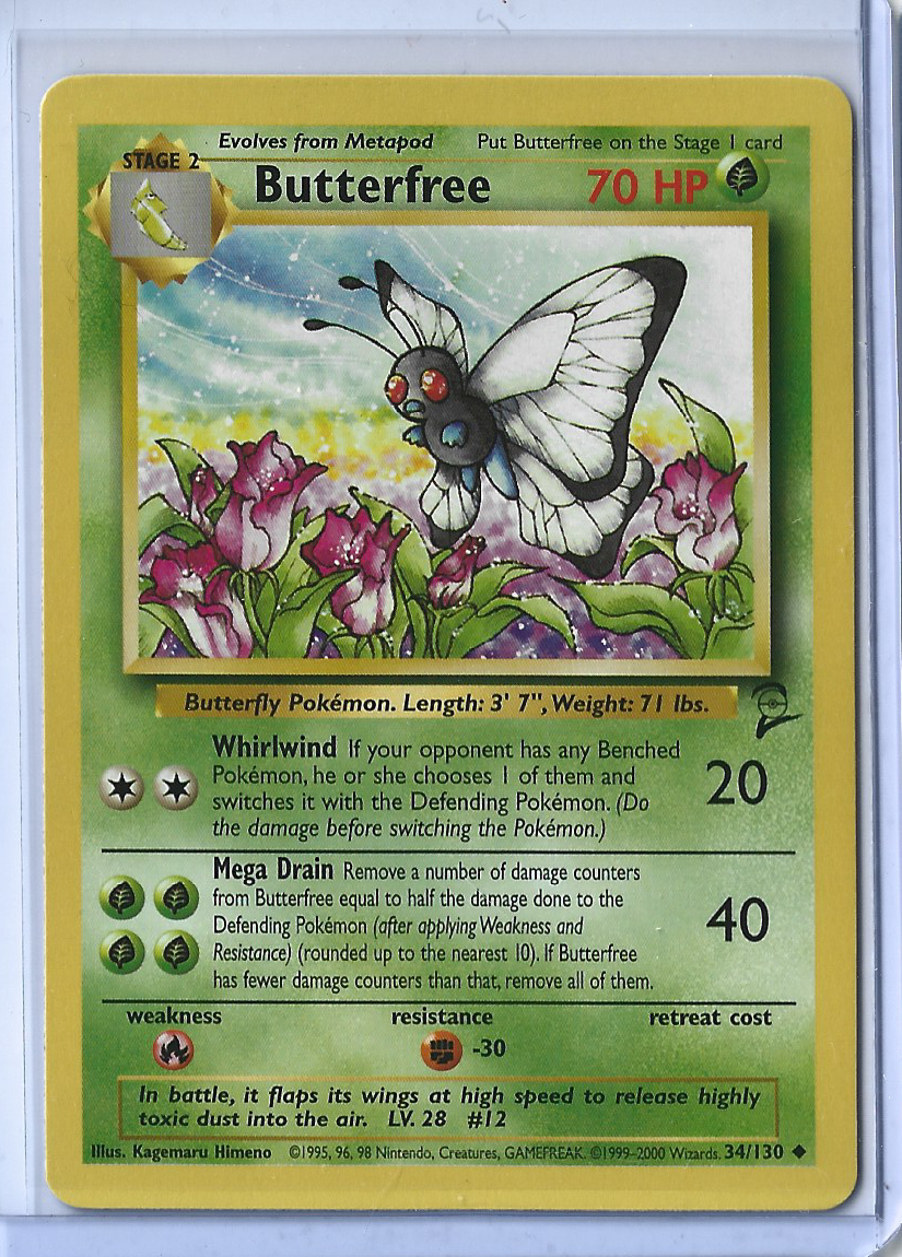 Base Set 2 34-130 Butterfree