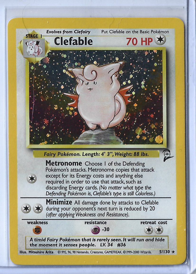 Base Set 2 5-130 Clefable