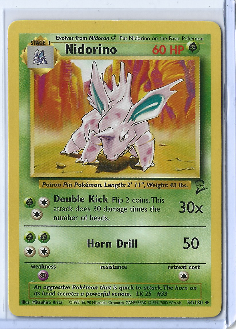 Base Set 2 53-130 Nidorino