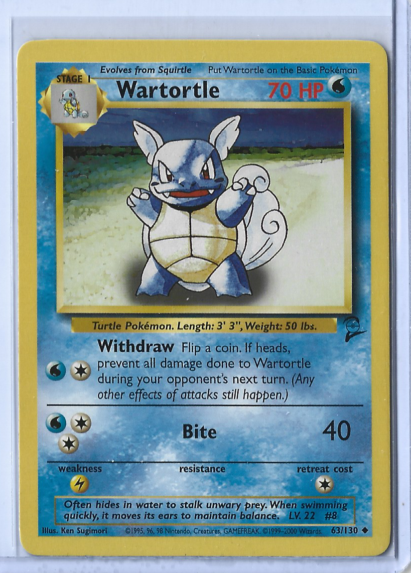 Base Set 2 63-130 Wartortle