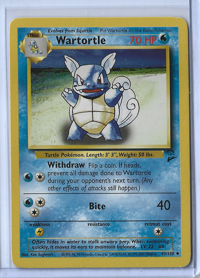 Base Set 2 63-130 Wartortle