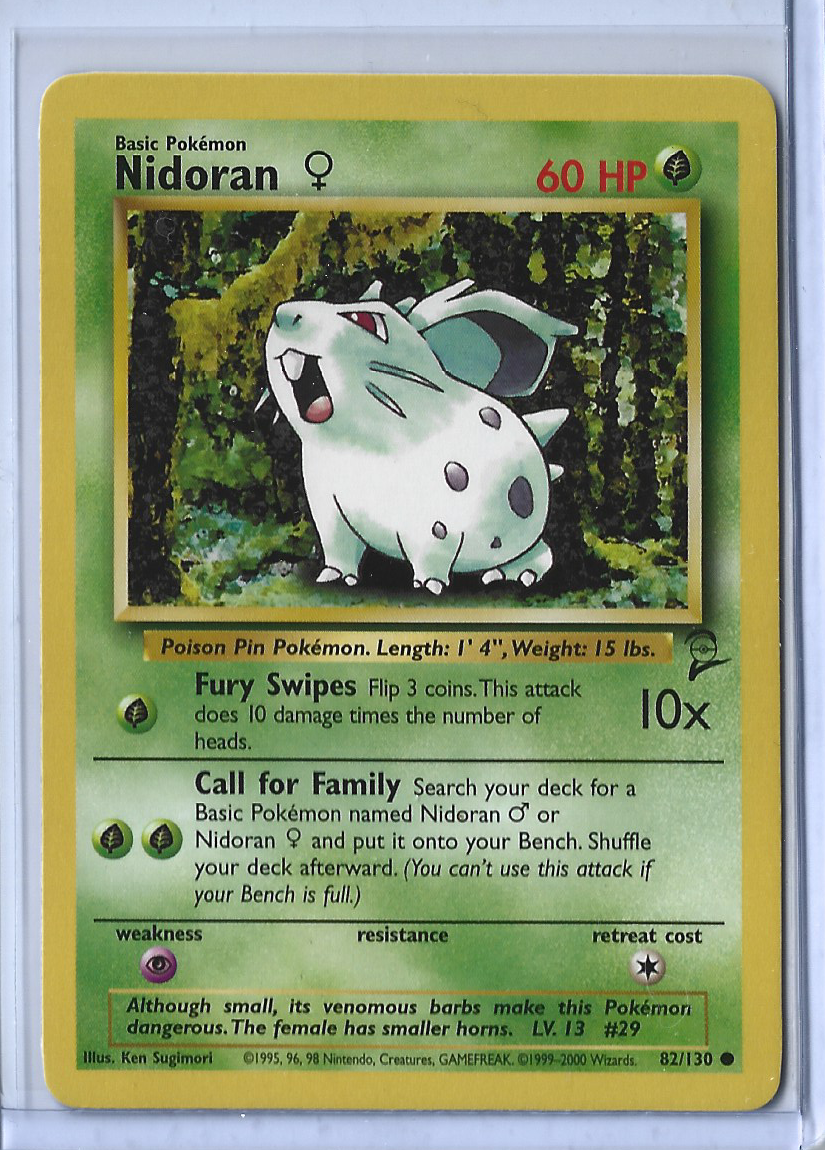 Base Set 2 82-130 Nidoran F