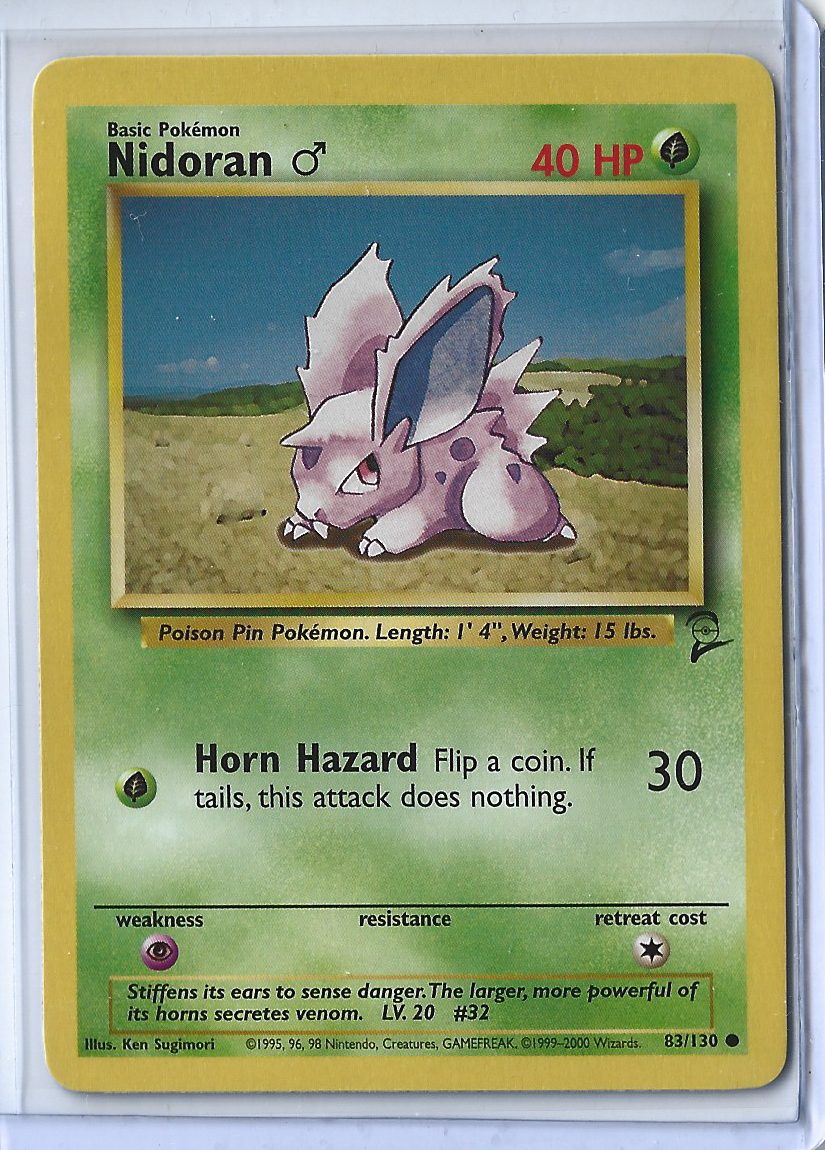 Base Set 2 83-130 Nidoran M