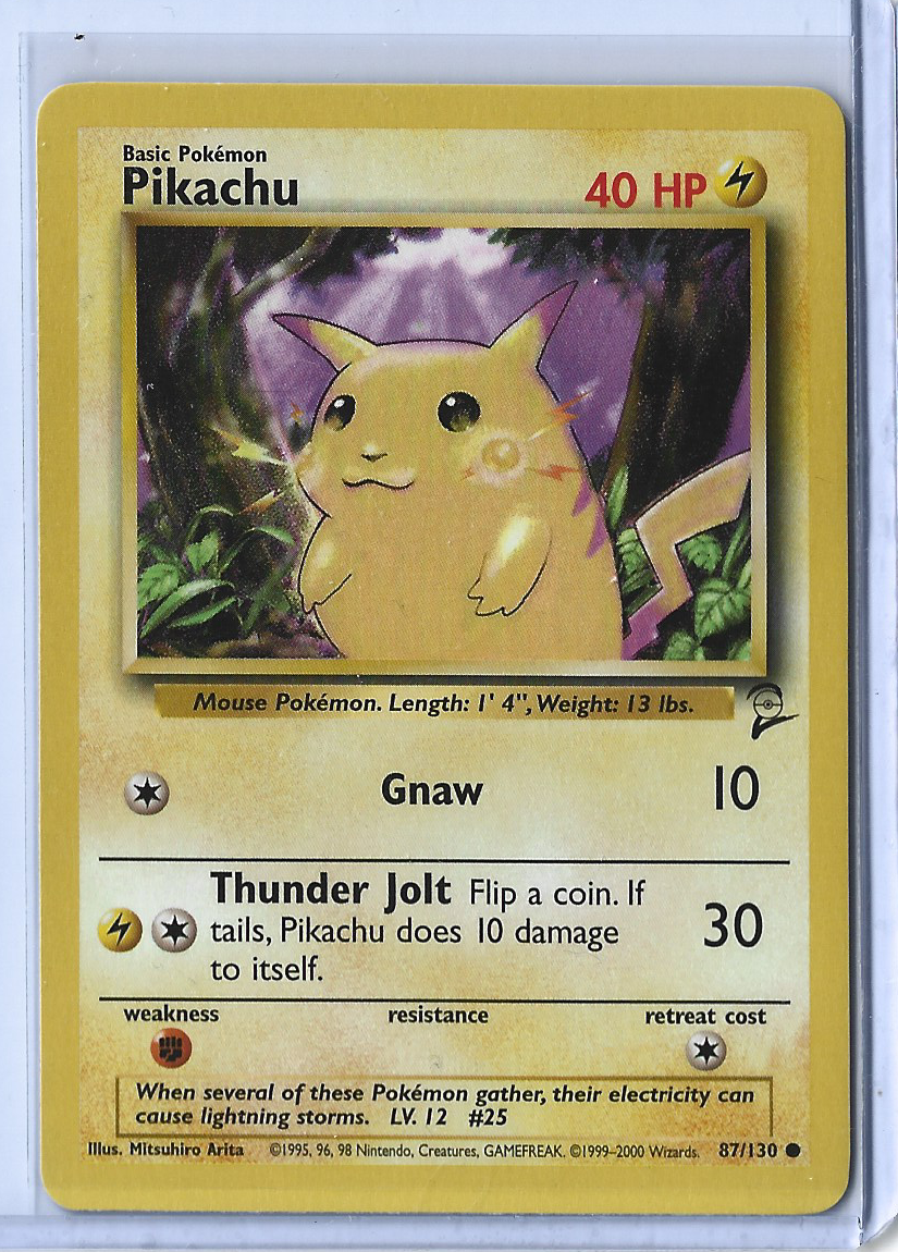 Base Set 2 87-130 Pikachu