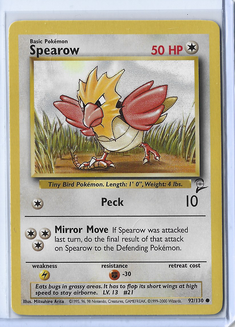 Base Set 2 92-130 Spearow