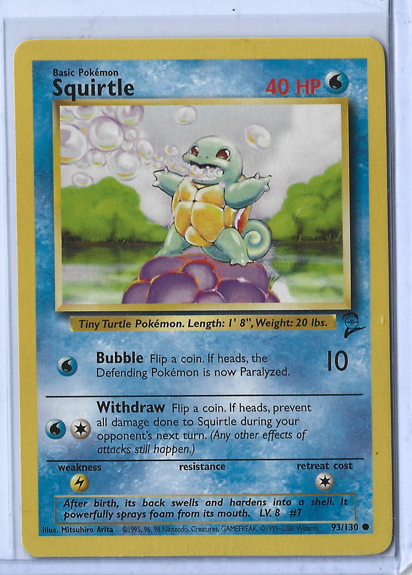 Base Set 2 93-130 Squirtle