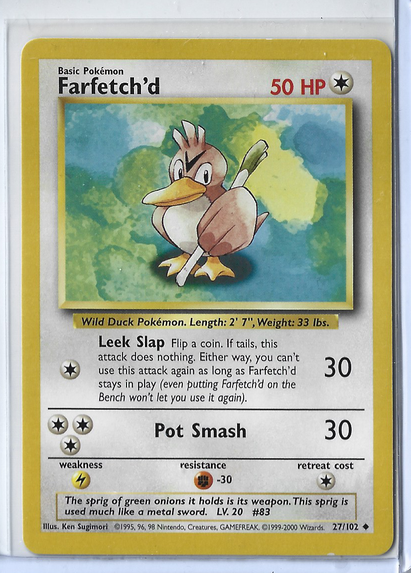 Unlimited Base Set 27-102 Farfetch'd
