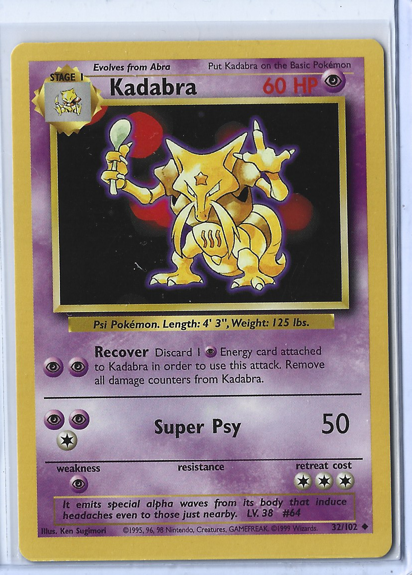 Unlimited Base Set 32-102 Kadabra