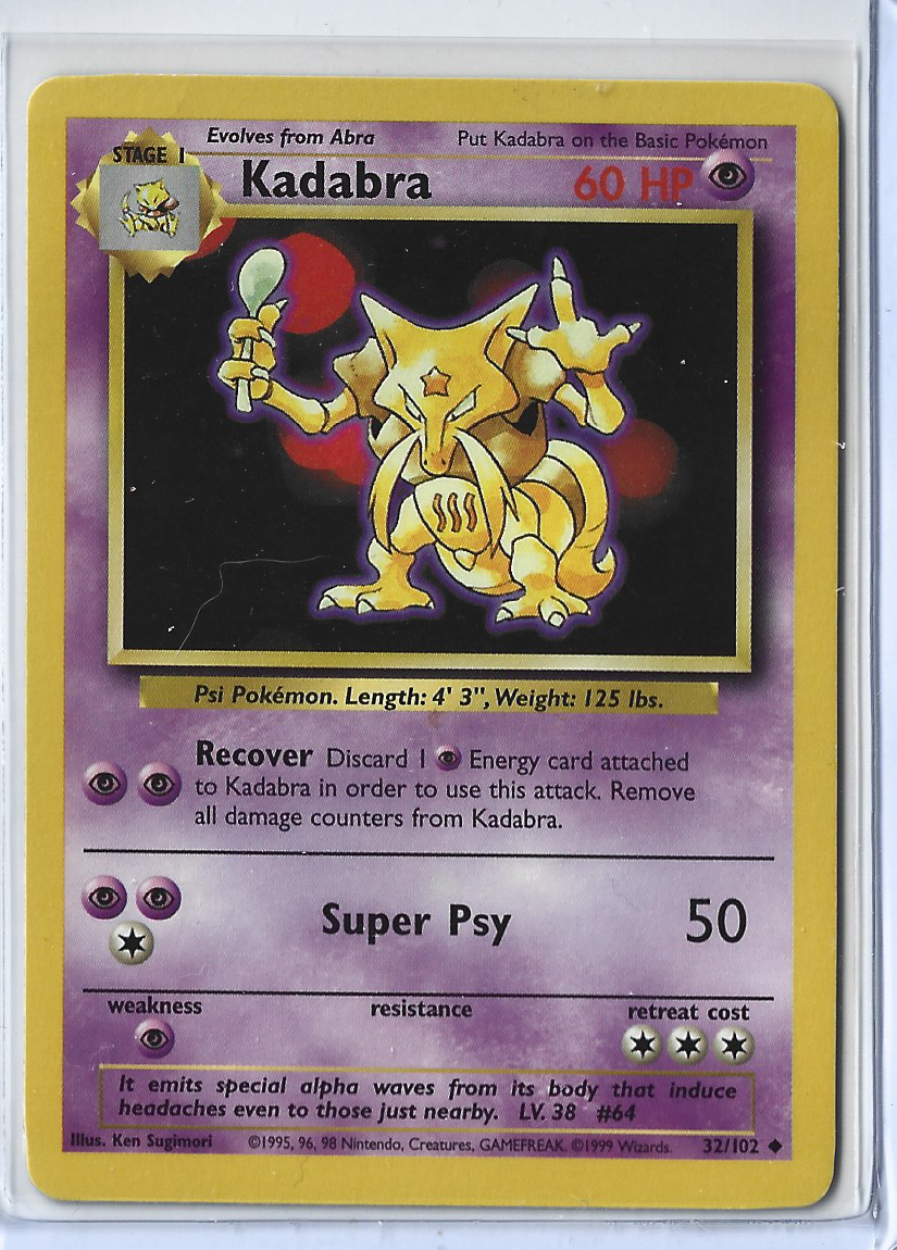 Unlimited Base Set 32-102 Kadabra