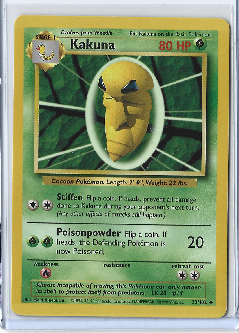 Unlimited Base Set 33-102 Kakuna