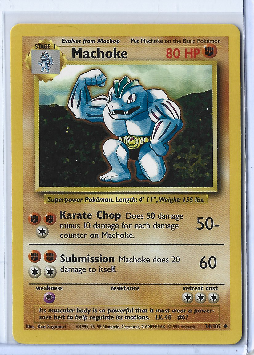 Unlimited Base Set 34-102 Machoke
