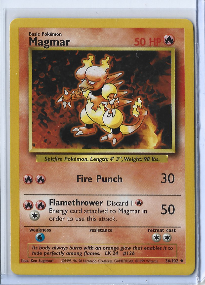 Unlimited Base Set 36-102 Magmar