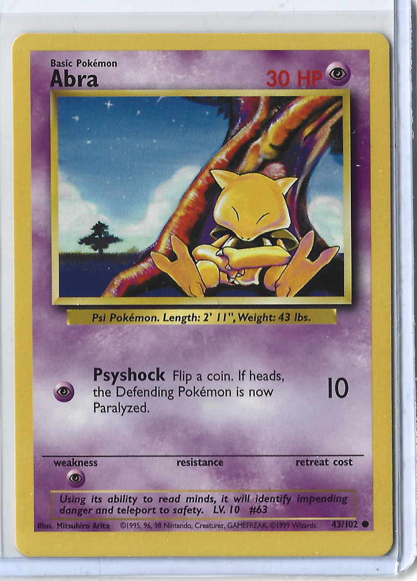 Unlimited Base Set 43-102 Abra