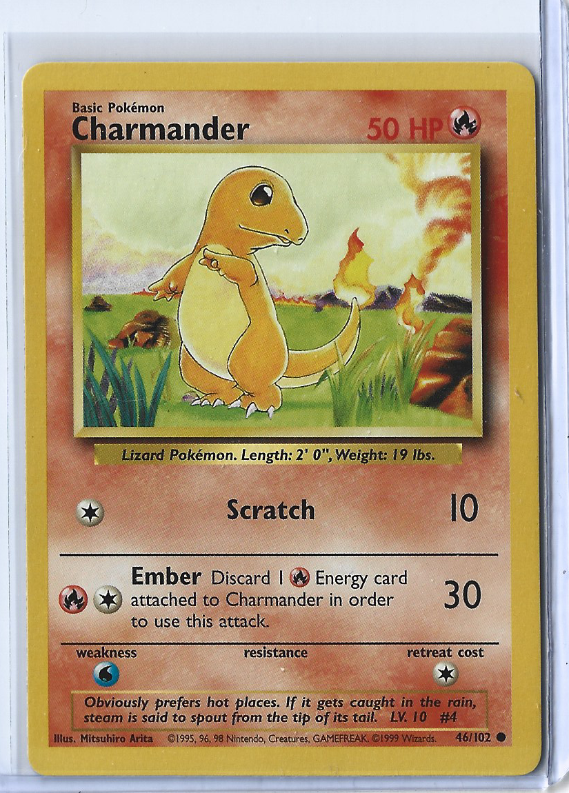 Unlimited Base Set 46-102 Charmander