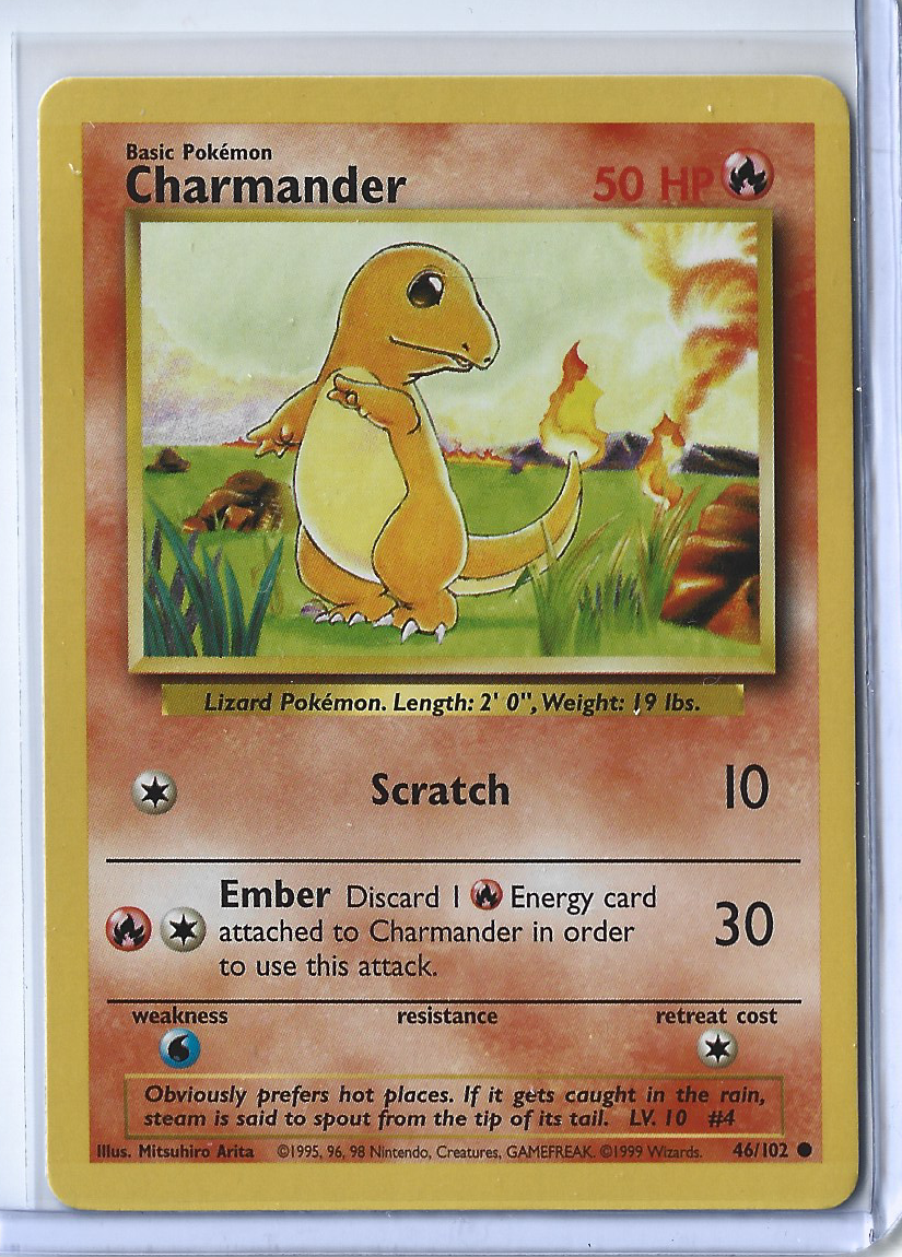 Unlimited Base Set 46-102 Charmander