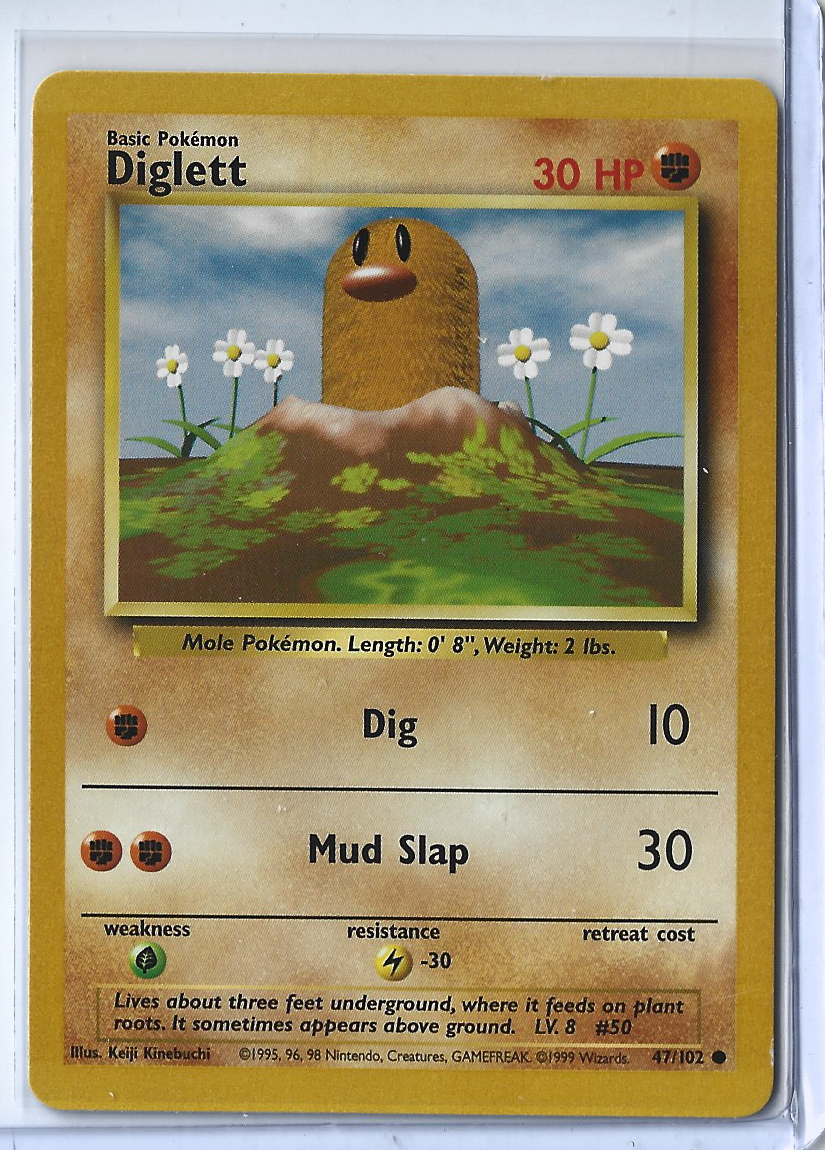 Unlimited Base Set 47-102 Diglett