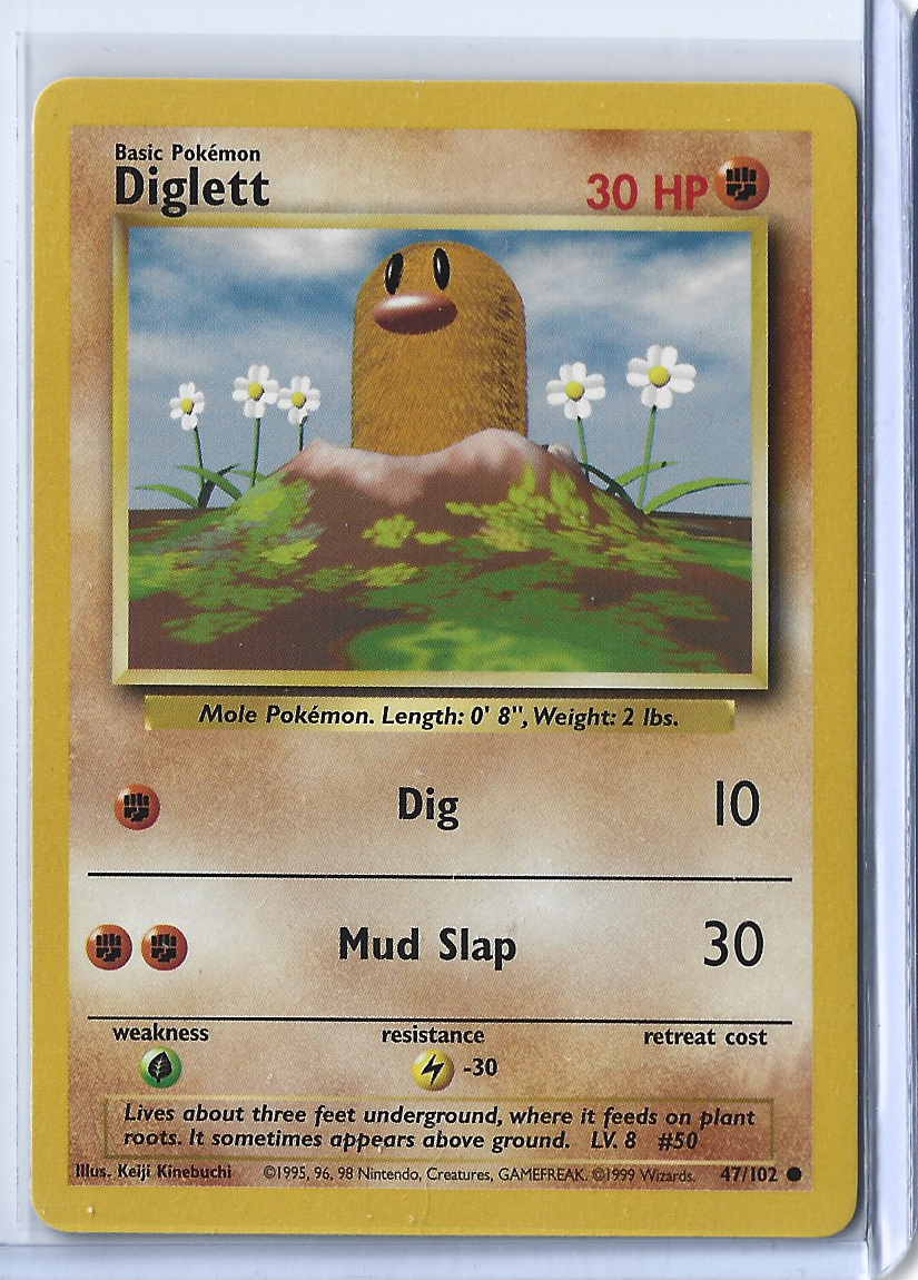 Unlimited Base Set 47-102 Diglett