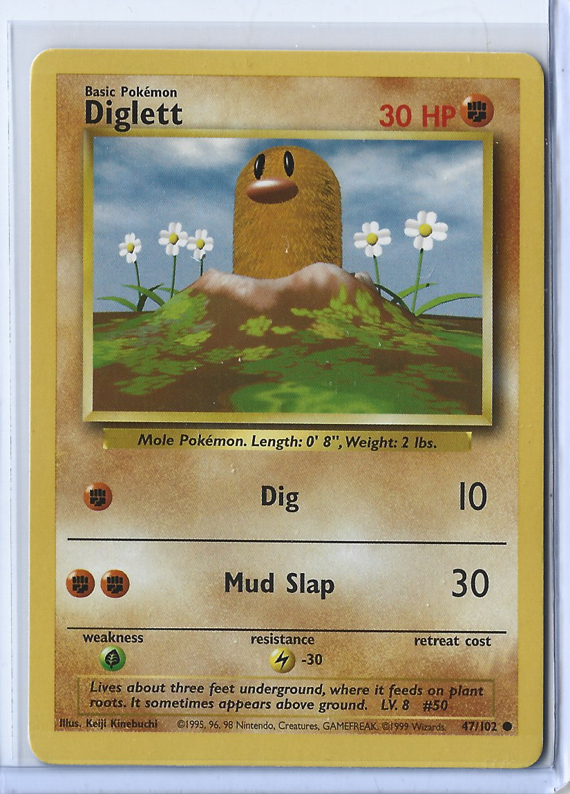 Unlimited Base Set 47-102 Diglett