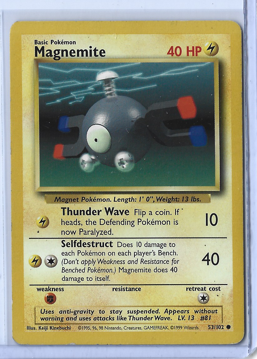 Unlimited Base Set 53-102 Magnemite