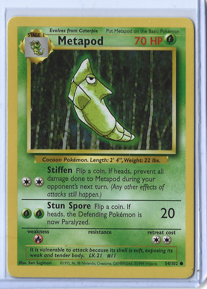 Unlimited Base Set 54-102 Metapod