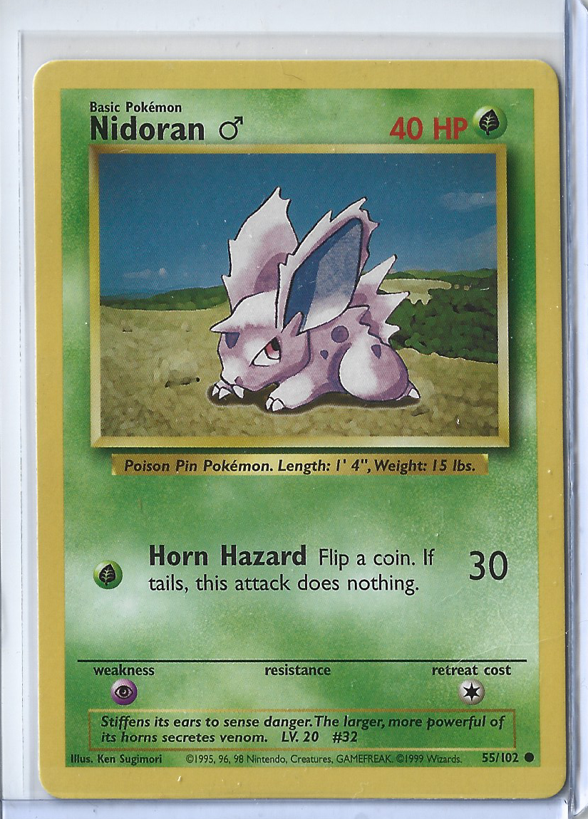 Unlimited Base Set 55-102 Nidoran M