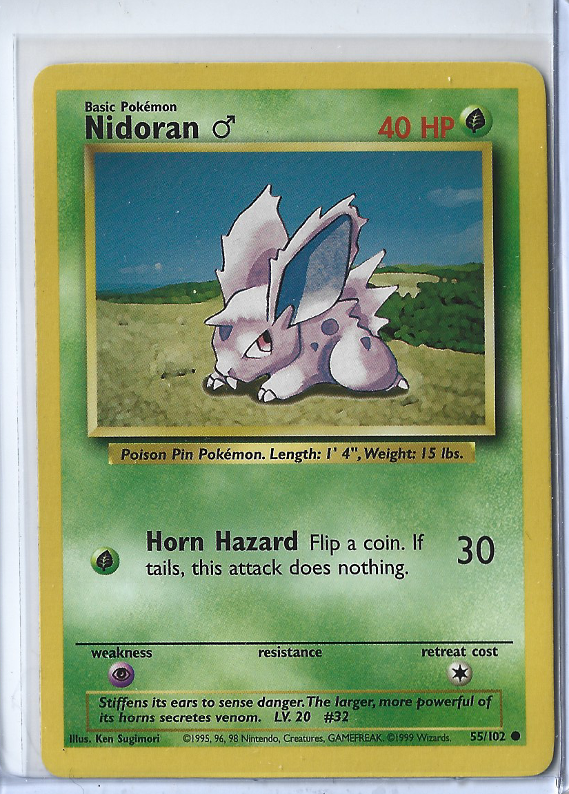 Unlimited Base Set 55-102 Nidoran M