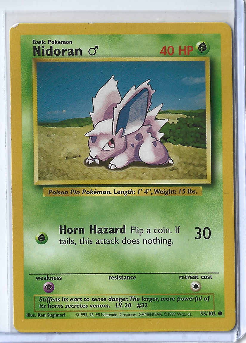 Unlimited Base Set 55-102 Nidoran M