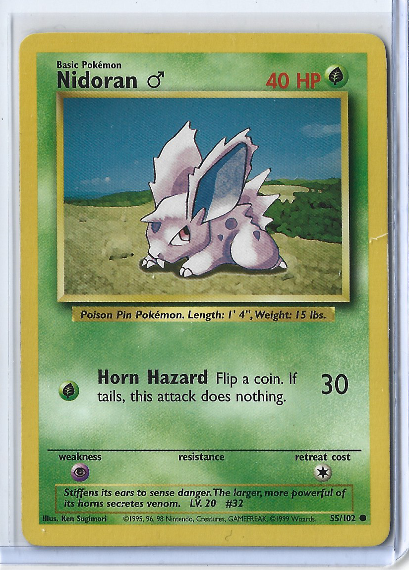 Unlimited Base Set 55-102 Nidoran M
