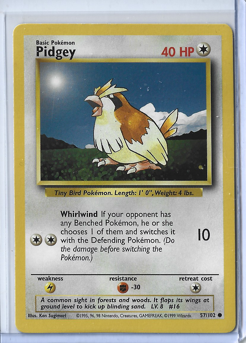 Unlimited Base Set 57-102 Pidgey