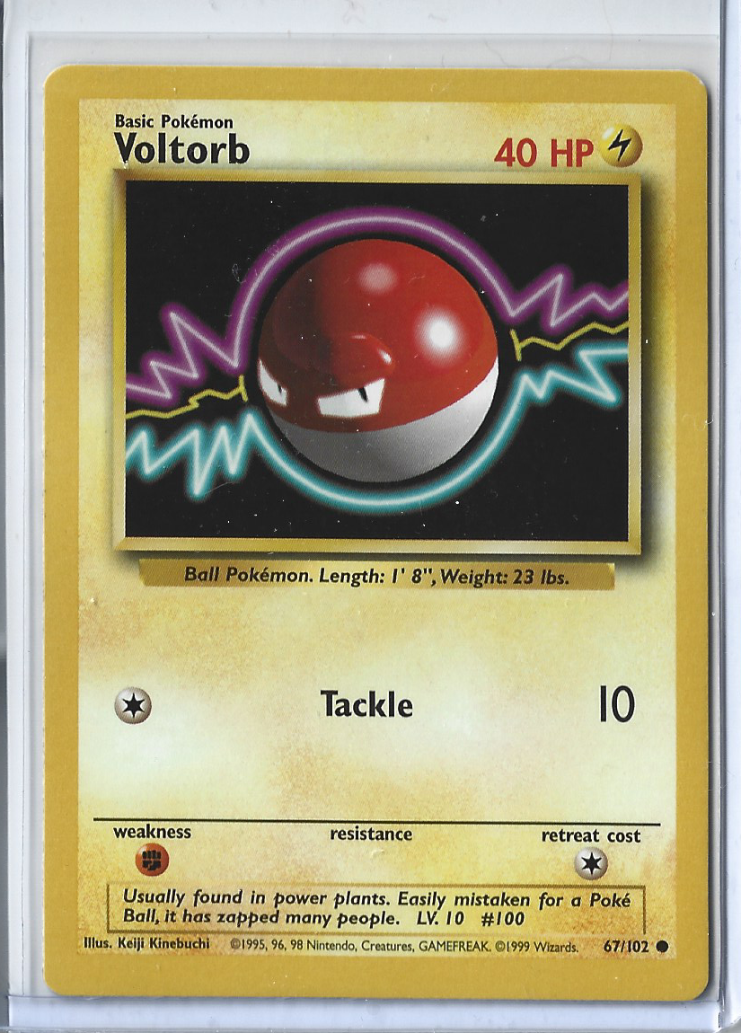 Unlimited Base Set 67-102 Voltorb