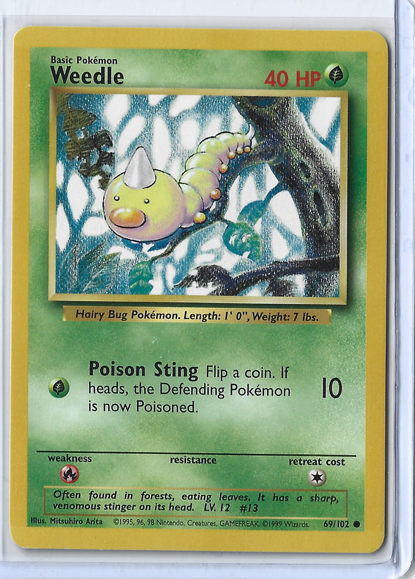 Unlimited Base Set 69-102 Weedle