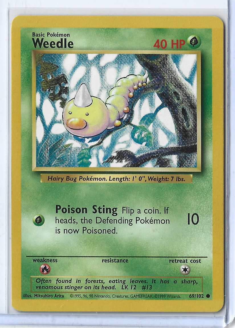 Unlimited Base Set 69-102 Weedle