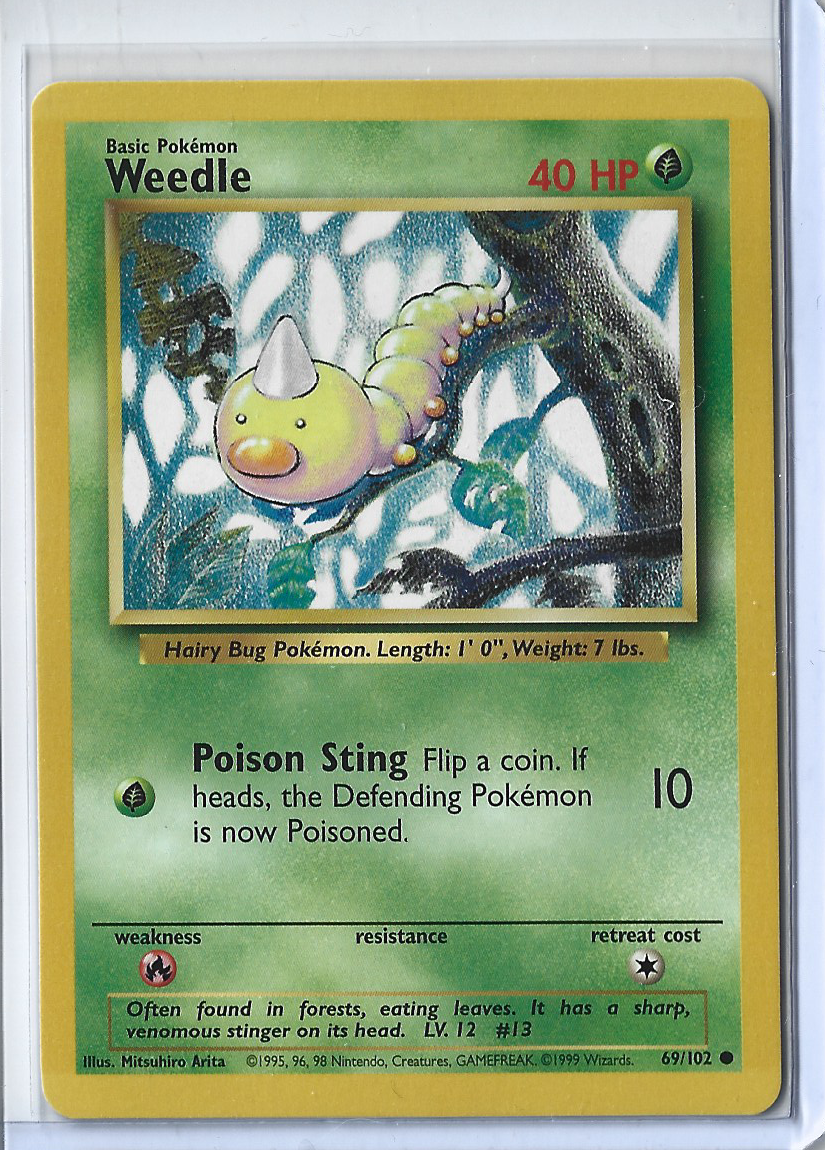 Unlimited Base Set 69-102 Weedle