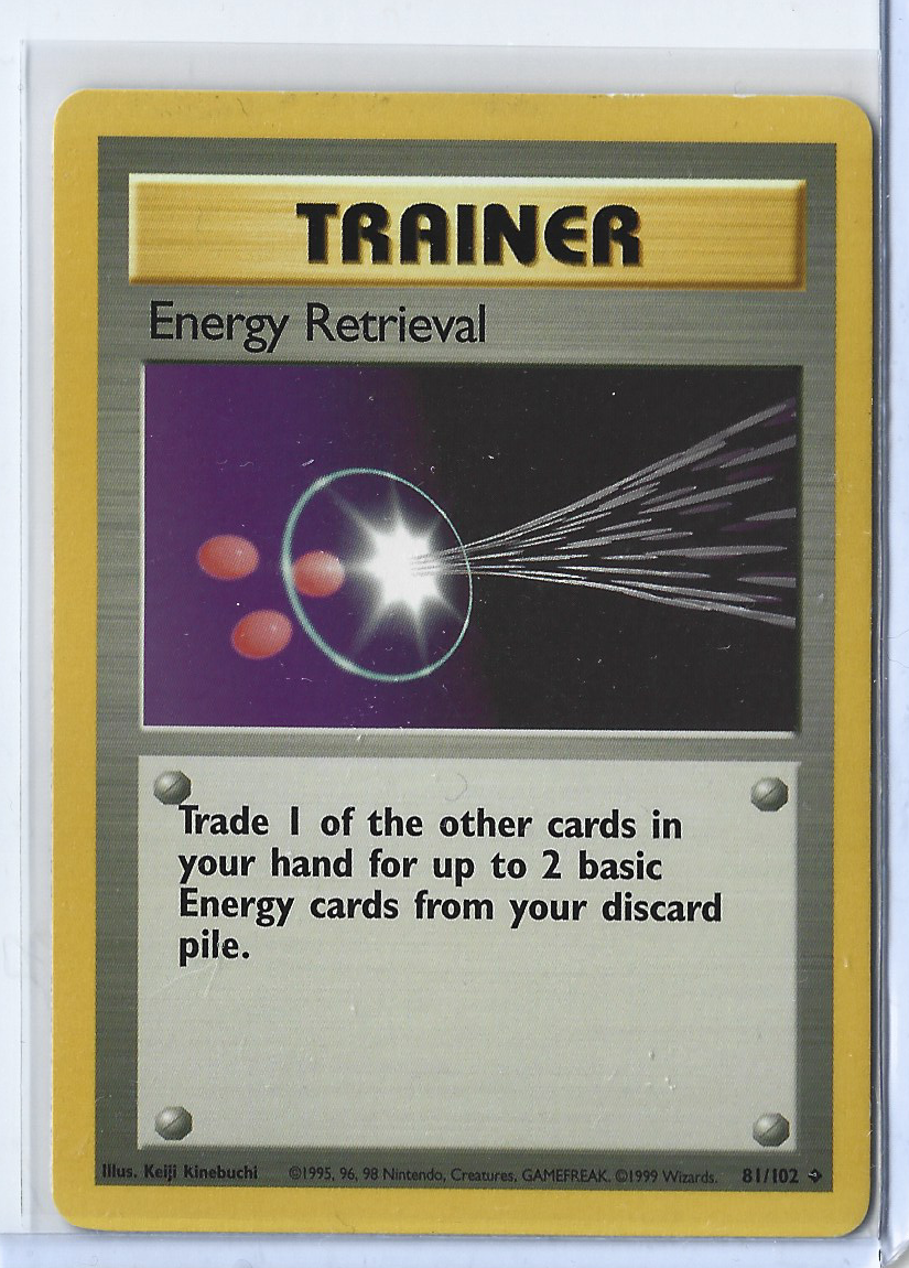 Unlimited Base Set 81-102 Trainer - Energy Retrieval