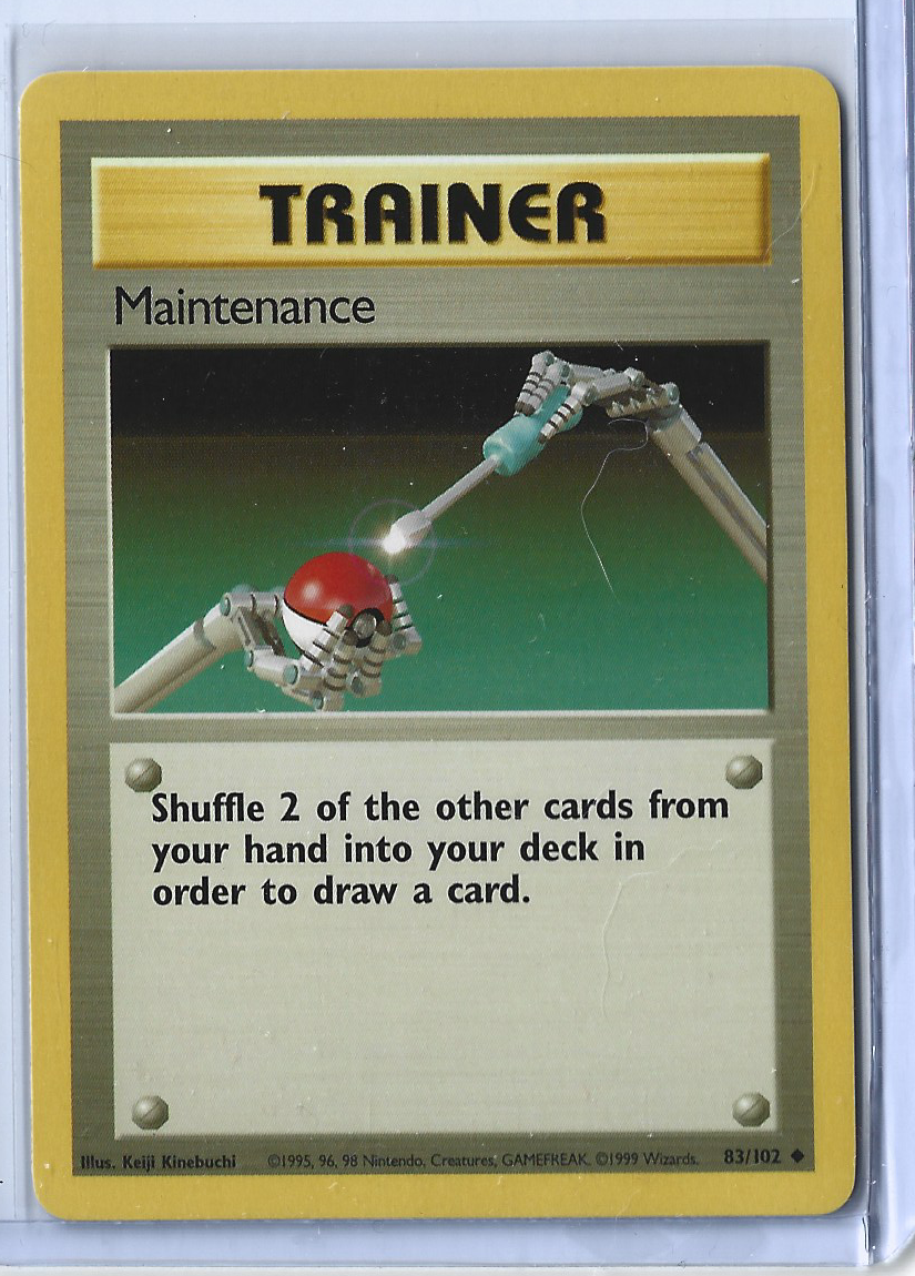 Unlimited Base Set 83-102 Trainer - Maintenance