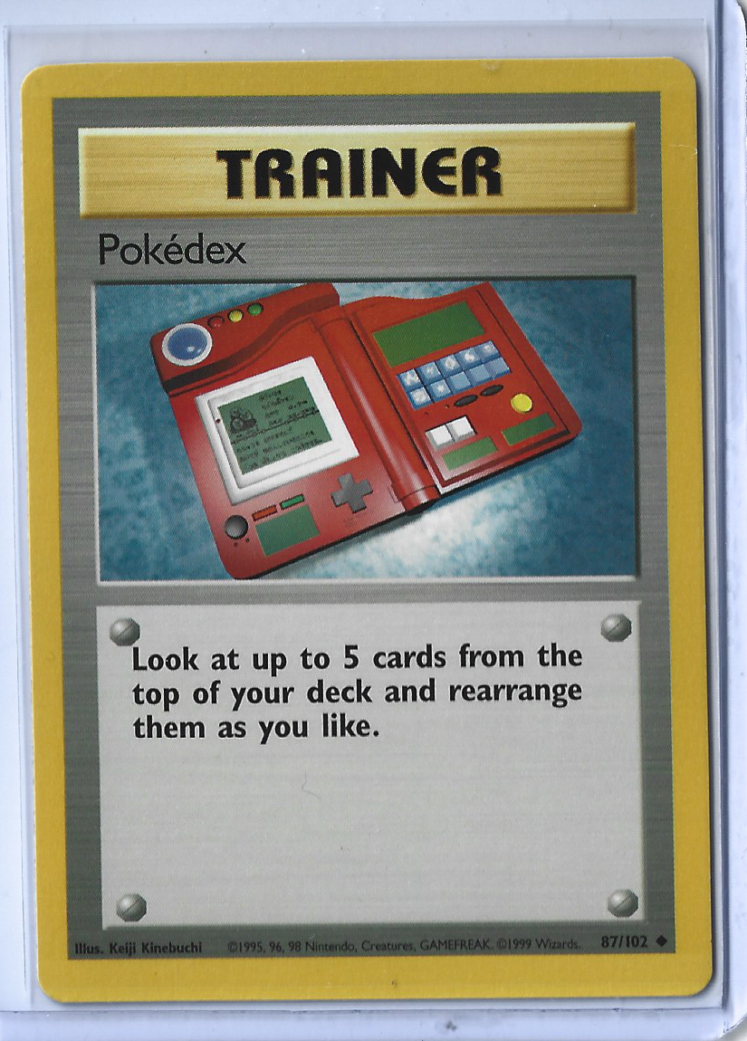 Unlimited Base Set 87-102 Trainer - Pokedex