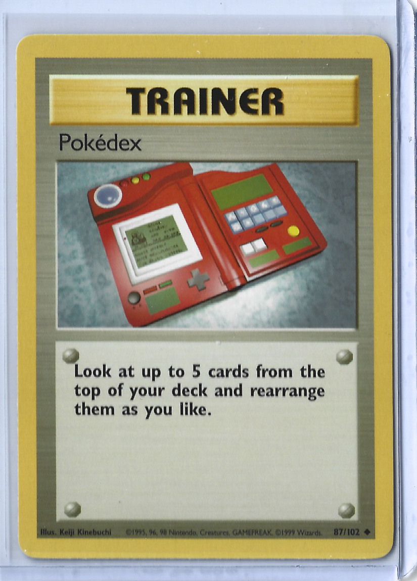 Unlimited Base Set 87-102 Trainer - Pokedex