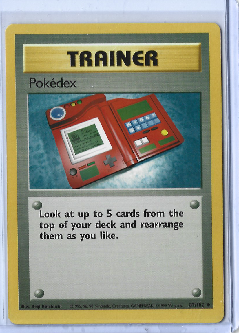Unlimited Base Set 87-102 Trainer - Pokedex
