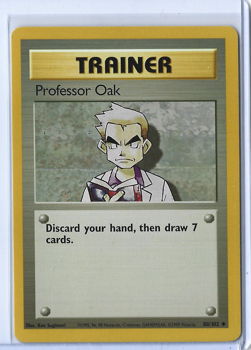 Unlimited Base Set 88-102 Trainer - Professor Oak