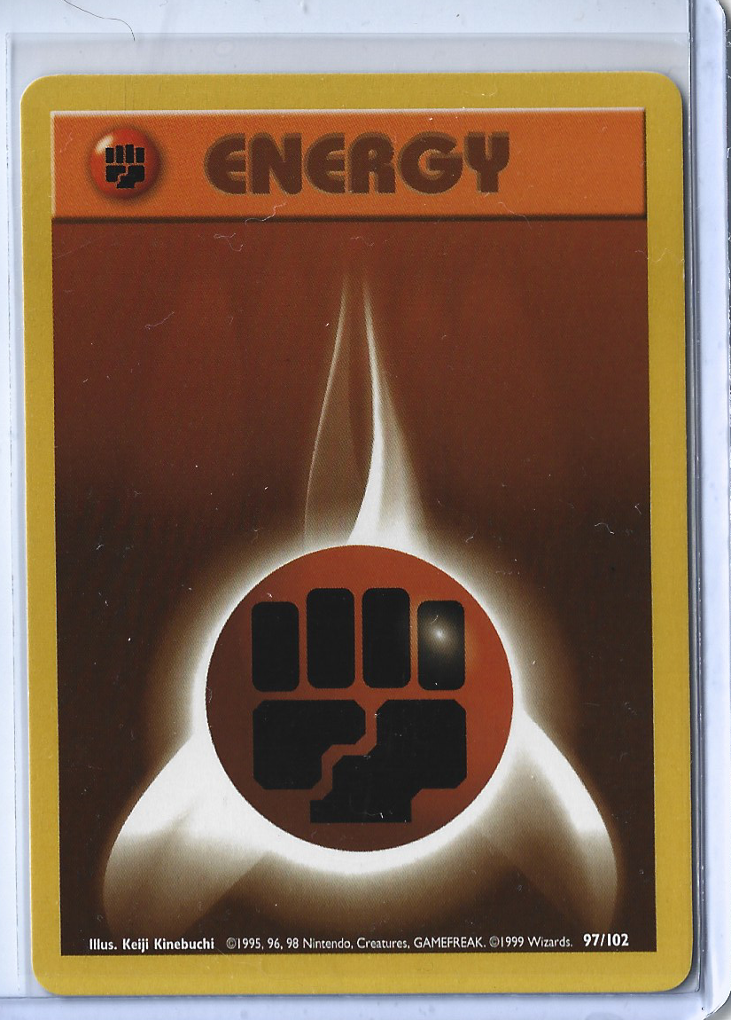 Unlimited Base Set 97-102 Energy - Fighting Energy